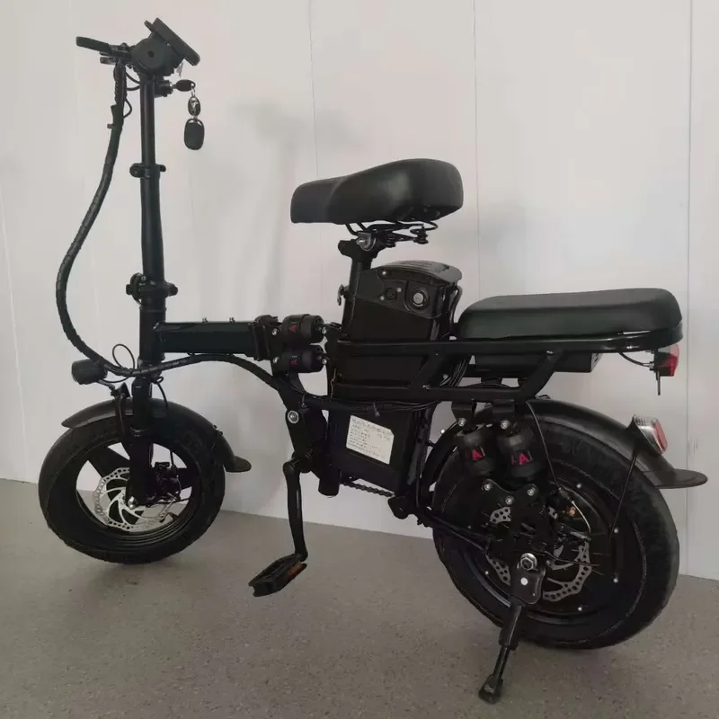 Foldable Electric Bicycle Adult E Bike Carbon Steel Frame Portable Commuter Scooter Urban Mobility Vehicle Lightweight Design
