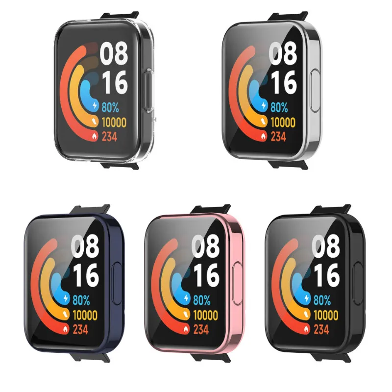 Funda suave de TPU para Redmi Watch 2 Lite, Protector de pantalla, funda completa transparente para Xiaomi Redmi Watch2 Lite, accesorios