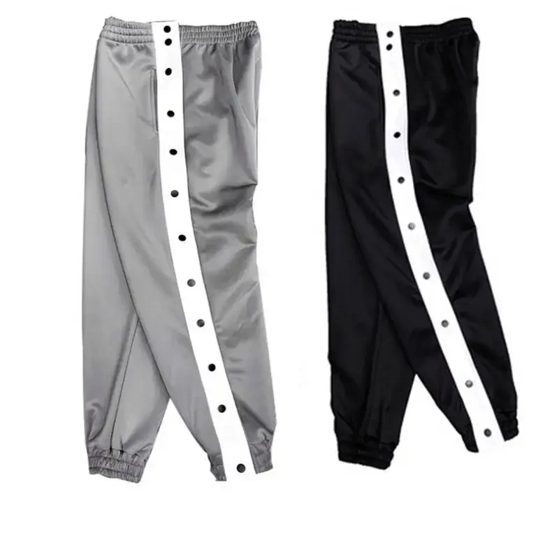 Men Running Sport Pants With Zipper Pockets Football Training Joggings Sweatpants Basketball Soccer Trousers Plus Size For Male