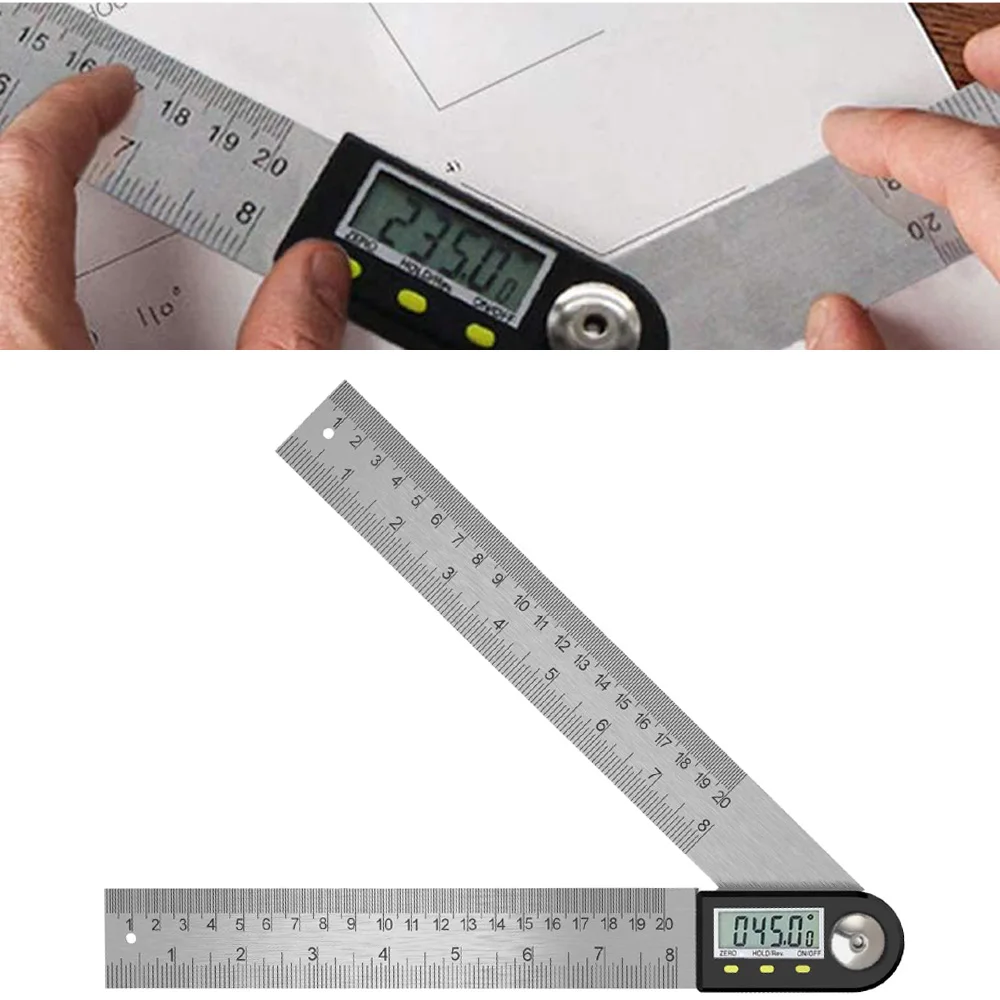 Digital Meter Angle Inclinometer Angle Digital Protractor Angle Ruler Electron Goniometer Protractor Woodworking Measuring Tools