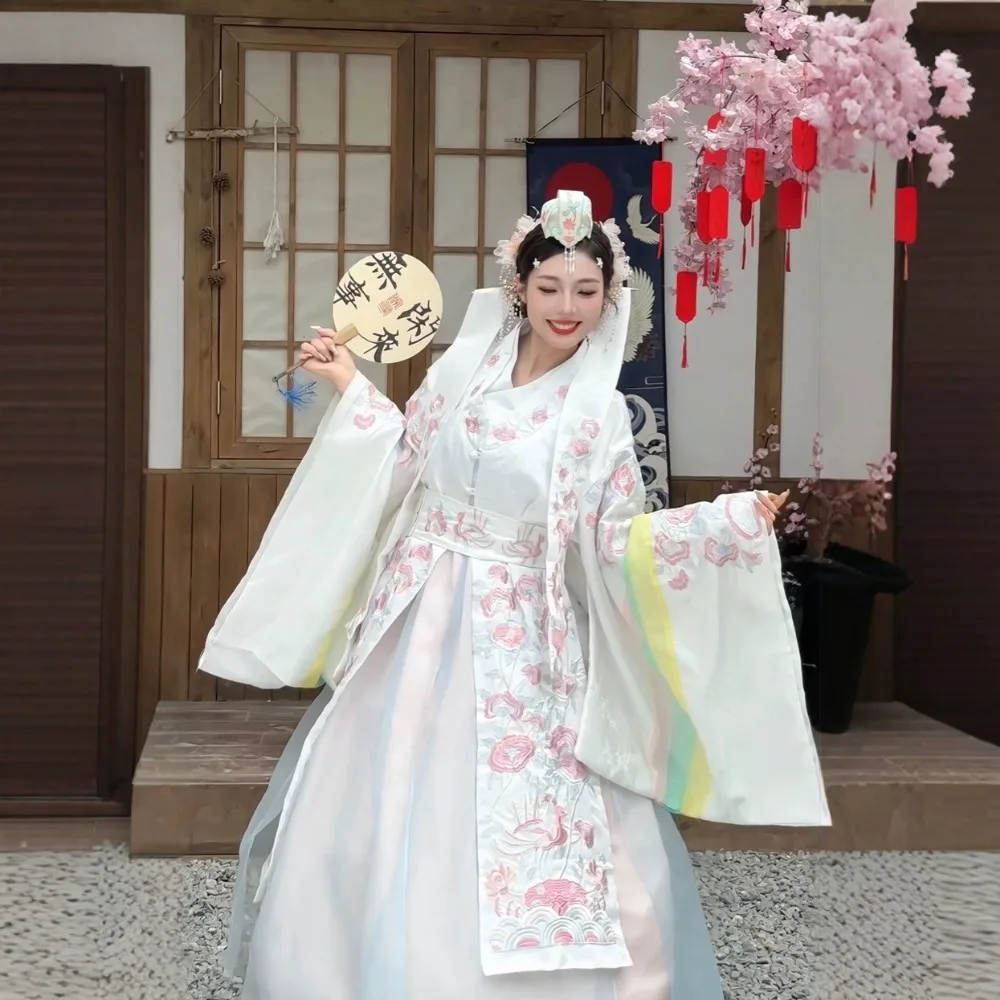 Ethnic Korean Wedding Dress Women Princess Palace Party Stage Dance Traditional Performance Costume