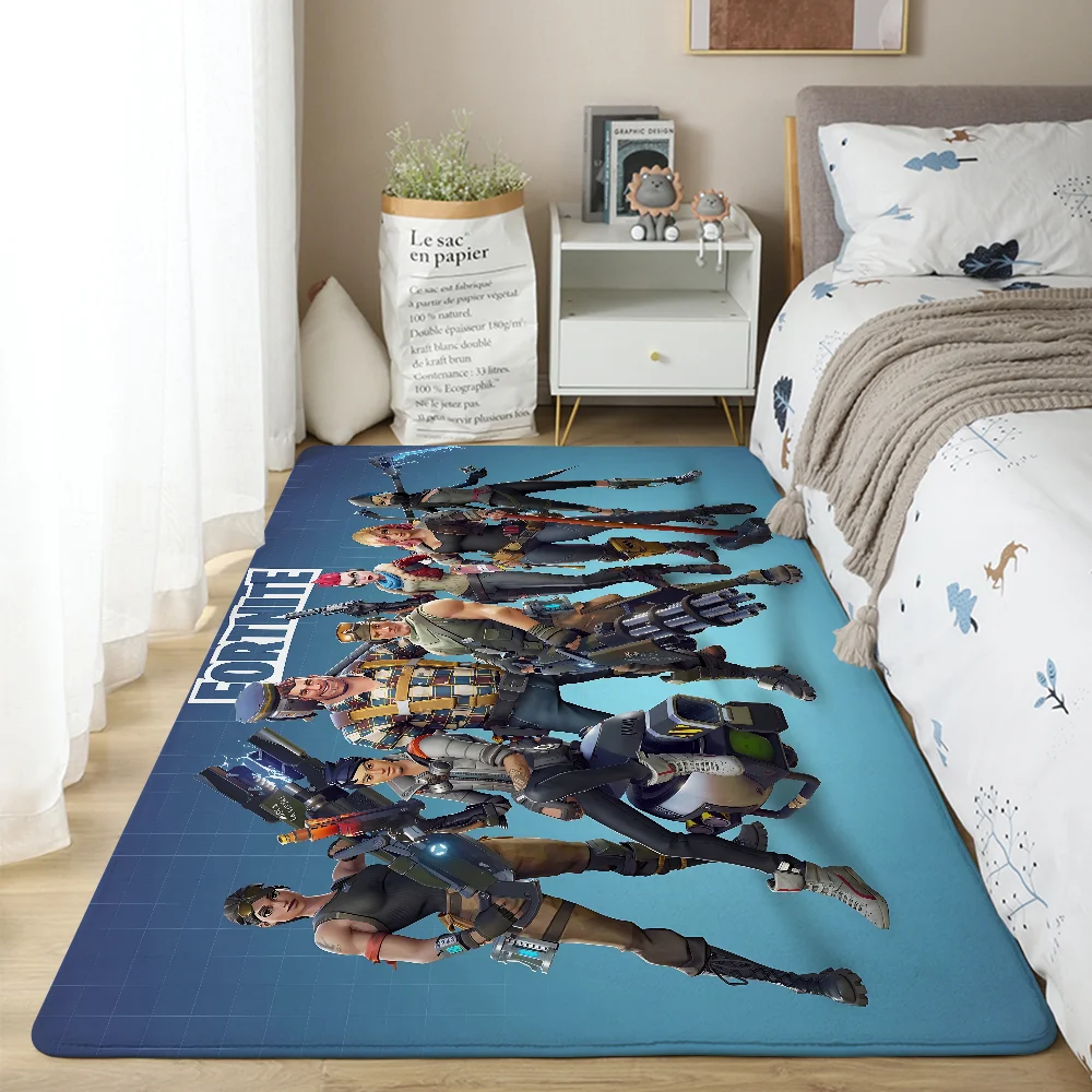 

Cartoon F-Fortnites Floor Mat For Living Room Sofa Floor Cushions Modern Soft Fluffy Home Rug For Children's Bedroom Play Carpet