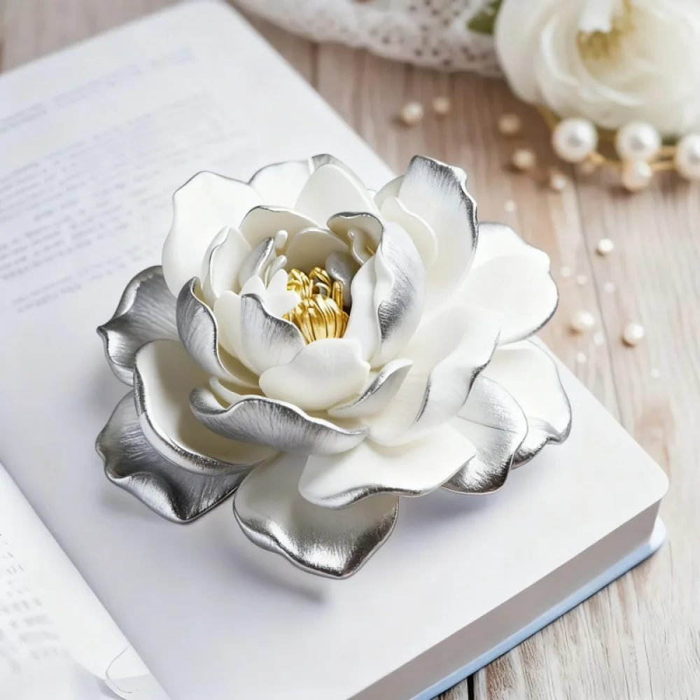 1 Stück 3D-Silikonform mit elegantem Rosenmuster – wiederverwendbare, flexible Form für Kerzen, Kunstharz, handgemachte Seifen und Tonarbeiten, zartes Blütenblatt-Design, Heimdekoration, Geschenk zum Valentinstag, Blumenformen, besonderes Geschenk für Bastelfreunde. – Detail 36