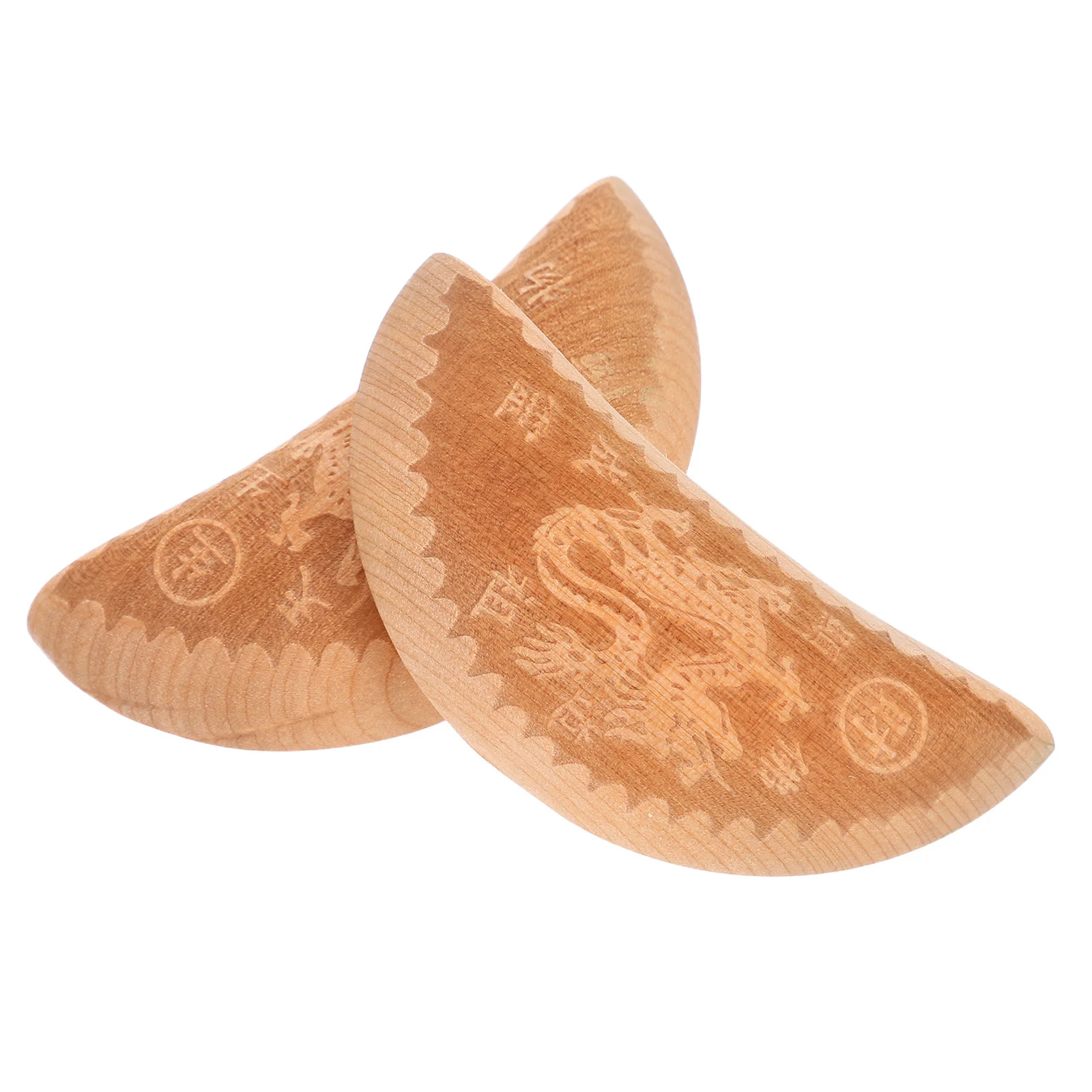 1 زوج أكواب العرافة الصينية التقليدية الكهانة الروحية المنزل مذبح خمر الدعامة أداة زخرفية الرجعية