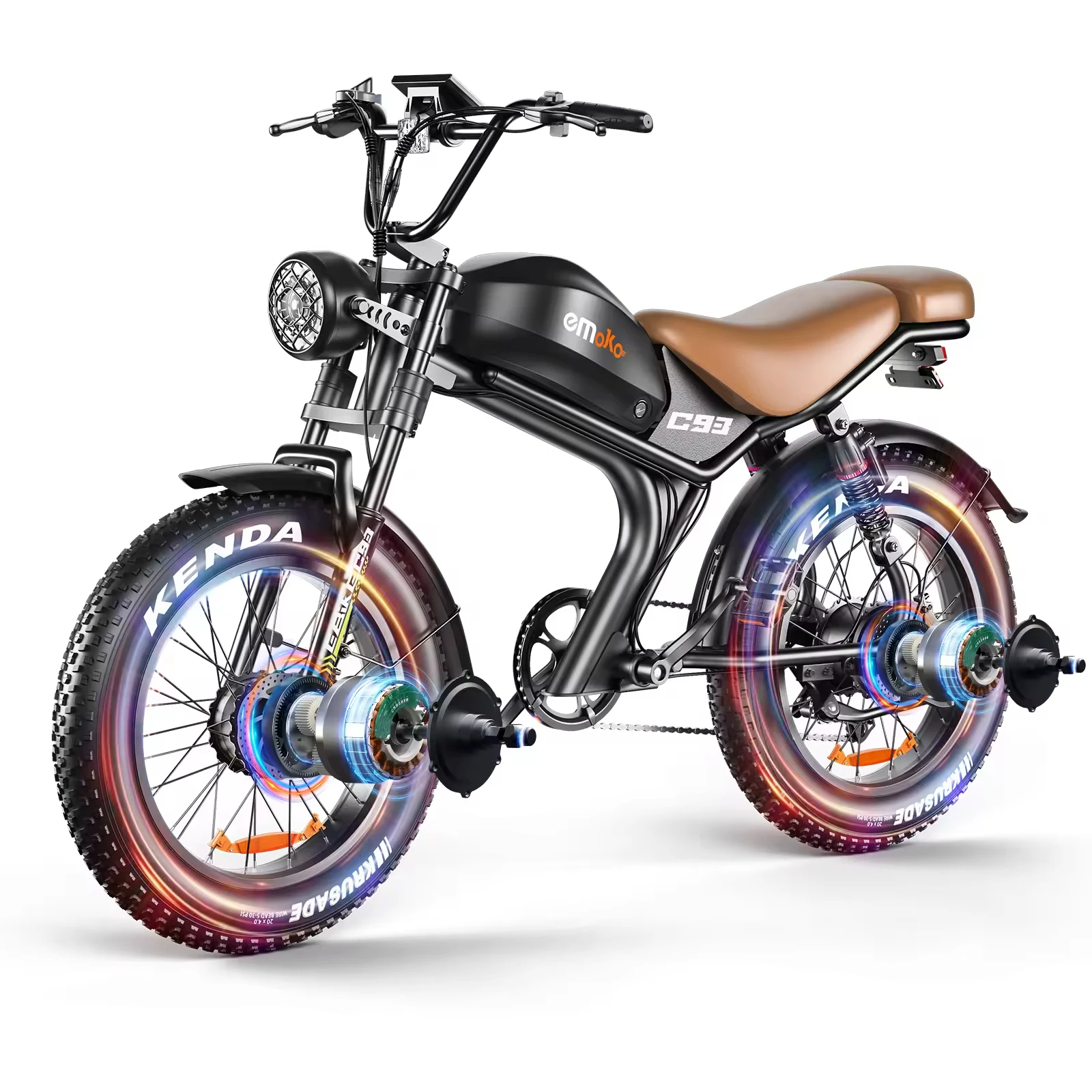 Adult Electric Bike C93 2000W Motor 48V23Ah Battery Dual Hydraulic Break E-Bike Max Speed 55km/h Aluminum Alloy Electric Bicycle image 6