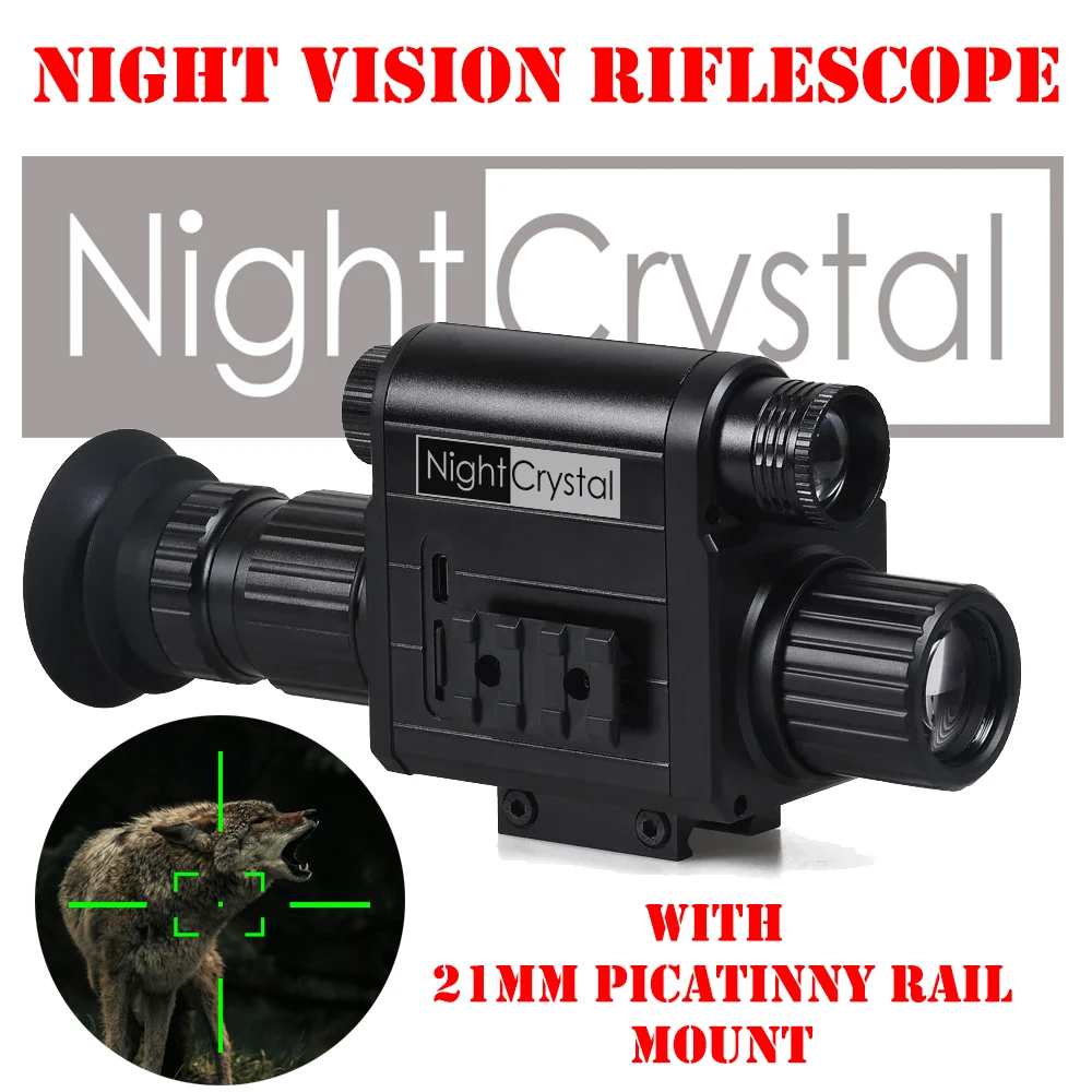 Megaorei M5 M5A Monocular de Visión Diurna y Nocturna, Visor Infrarrojo, Cámara Digital HD IR para Caza Nocturna, No es un Visor Térmico