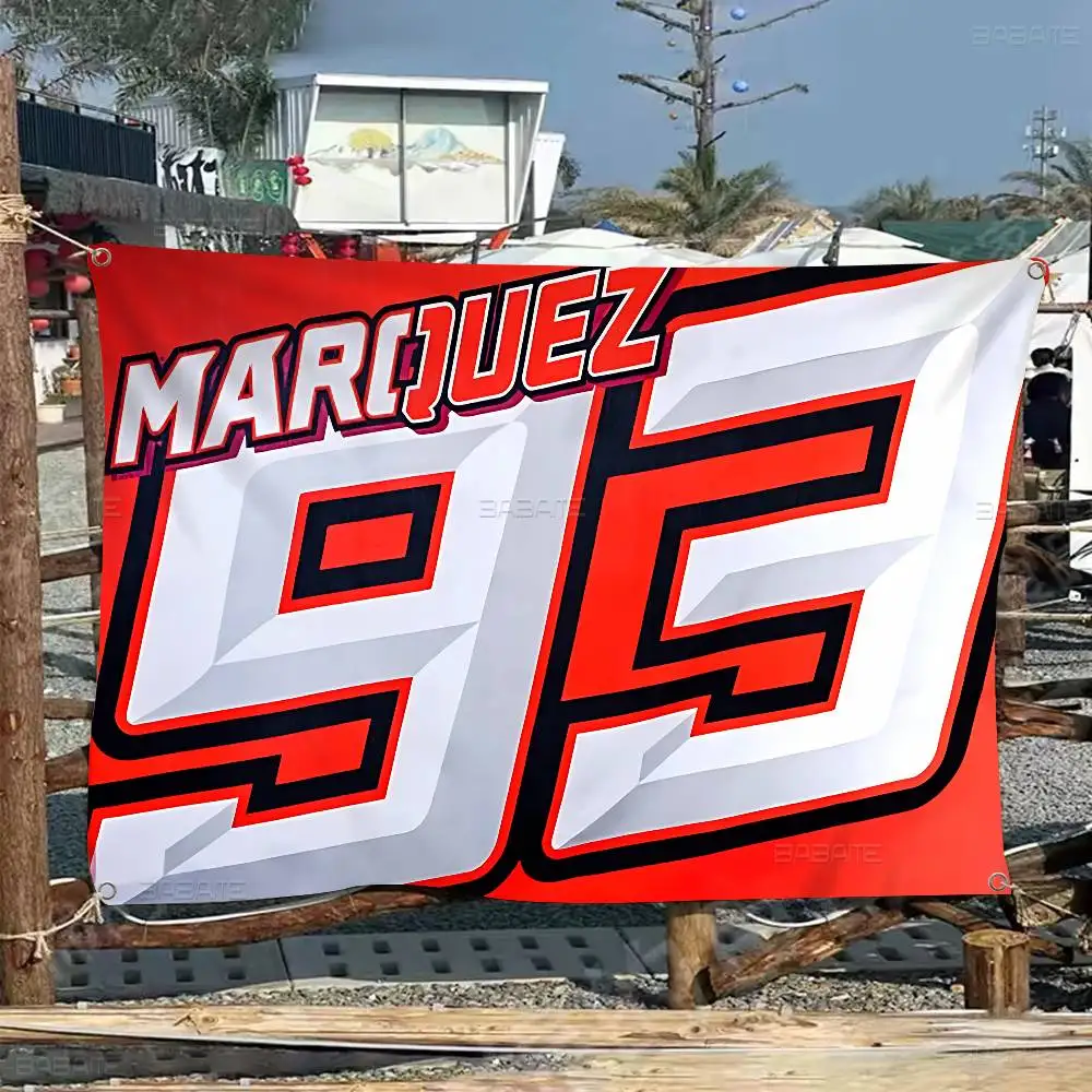M-Marquez M-Marc 93 Banner Art Printing Japanese Wall Flag Anime Wall Hanging Home Decor