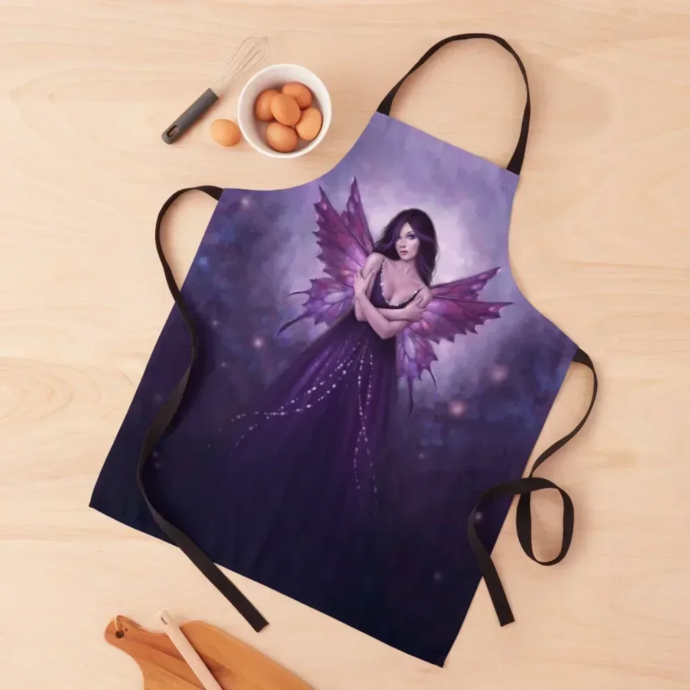 

Mirabella Purple Butterfly Fairy Apron Kitchen Novel Kitchen Accessories New year's Kitchen accessories Chef Uniform Apron