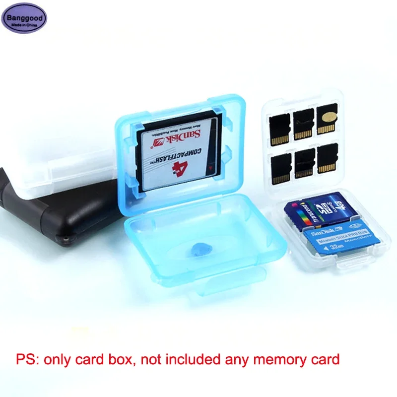 

New Water Resistant Micro SD Card Holder SDXC Storage Holder Memory Card Case Protector Box 10 Solts for SD SDHC SDXC Micro SD