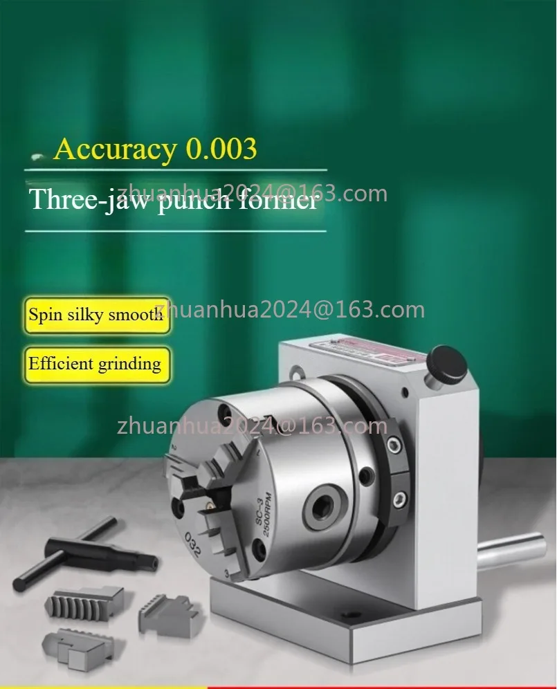 0.005mm /0.008mm High Precision Three Claw 3 Jaws  80mm 100mm 125mm Punch Forming Machine Grinding Machine