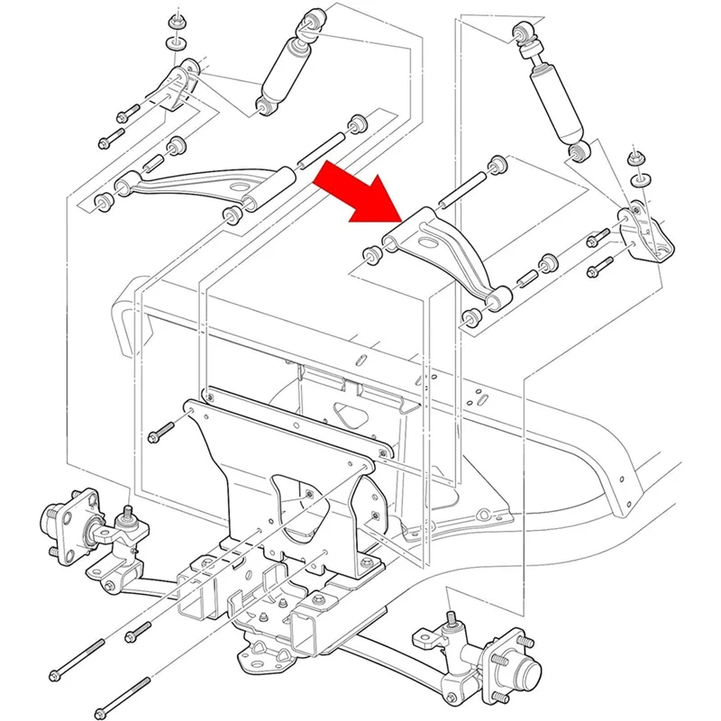 NALFI-Golf ذراع التحكم في السيارة 102287301 ذراع التحكم السفلي ذراع التحكم لسيارة النادي سابقة ذراع التأرجح السفلي سحب الذراع #4