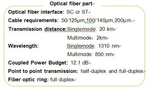 Módem de fibra óptica multimodo RS232/422/485 de red de comunicación (ATC-277MM)