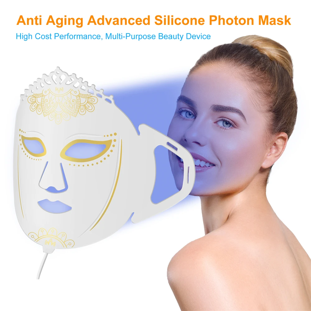 Zjkc profession elle LED-Lichttherapie Gesichts maske 360Chips für die Hautpflege Photon Beauty Mask verbessern Hautton aufhellen Pigmentierung