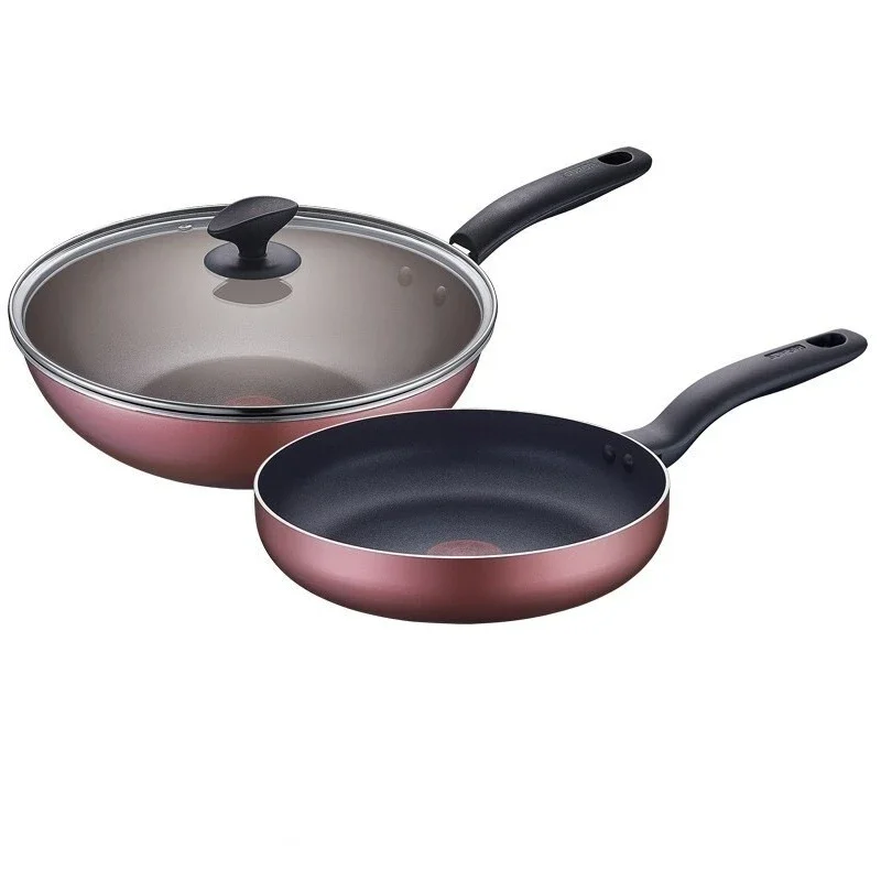 

Fire red dot non-stick wok, household induction cooker, universal for open flame