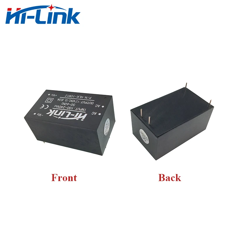 CE/ROHS 5pcs HLK-10M12 AC DC Step Down Converter Power Supply Module Hi-Link 220V to 12V 830mA Output Buck Mini size Manufacture