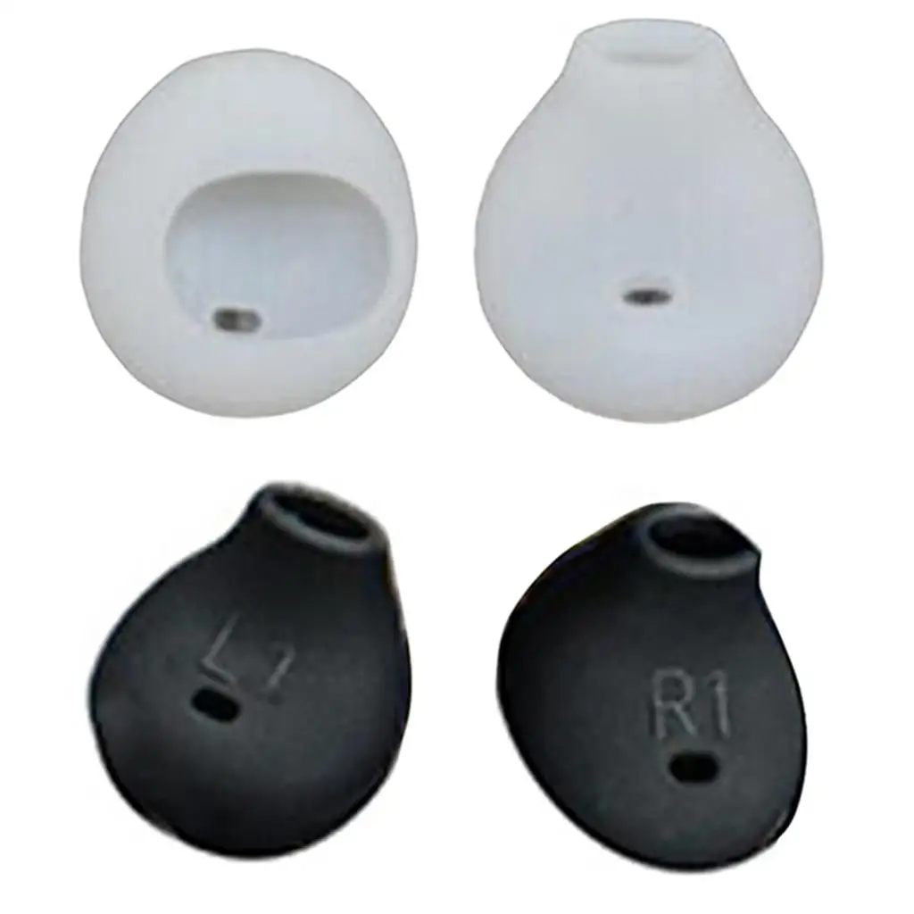 Lot de 4 ou 5 paires de coussinets d'oreille en silicone, anti-alde, pour écouteurs