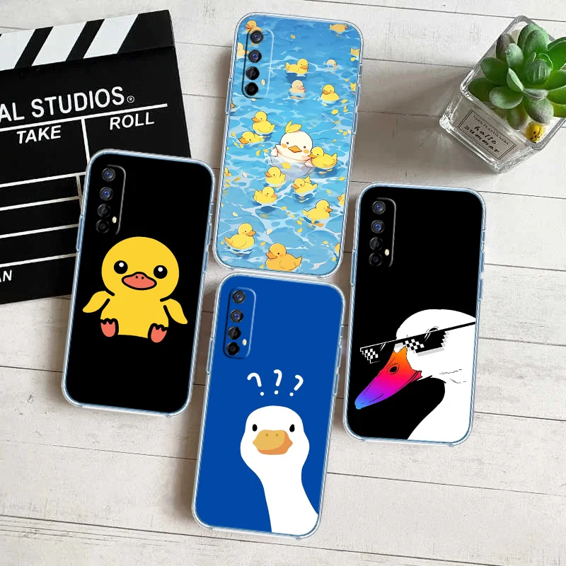 DUCK Cartoon Transparent Phone Case for Motorola Moto Edge 20 30 40 50 S30 Fusion Ultra Pro Neo Lite + G200 G23 view 5