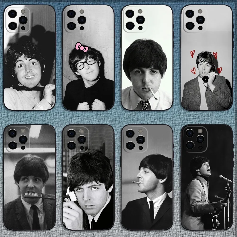 Singer P-Paul McCartney Phone Case For iPhone 16,15,14,13,12,11,Pro,X,XS,Max,XR,Plus,Mini Soft Black Cover