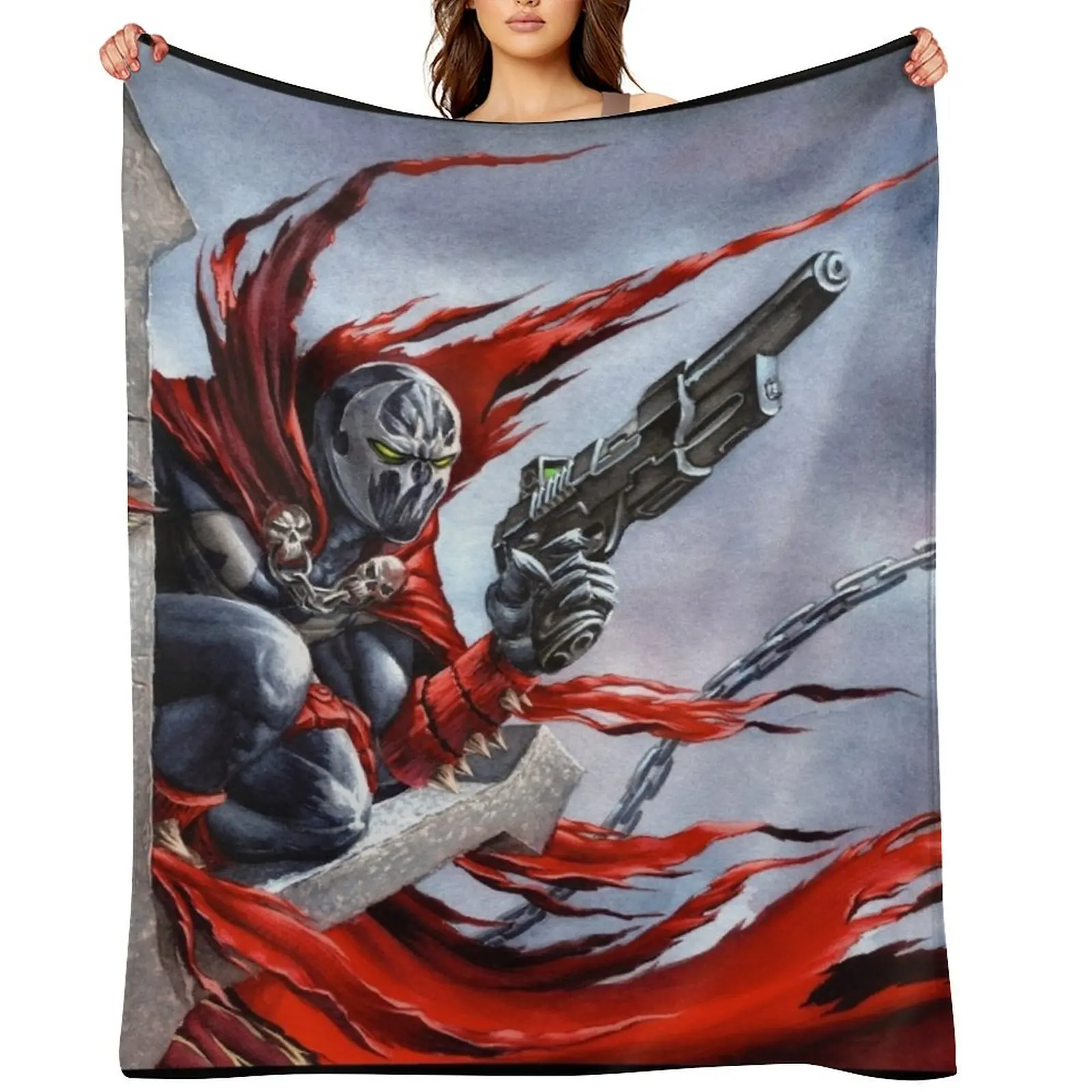 

Spawn on the cross - Spawn Fan Art Throw Blanket Luxury Thicken Bed linens Quilt Decoratives Blankets
