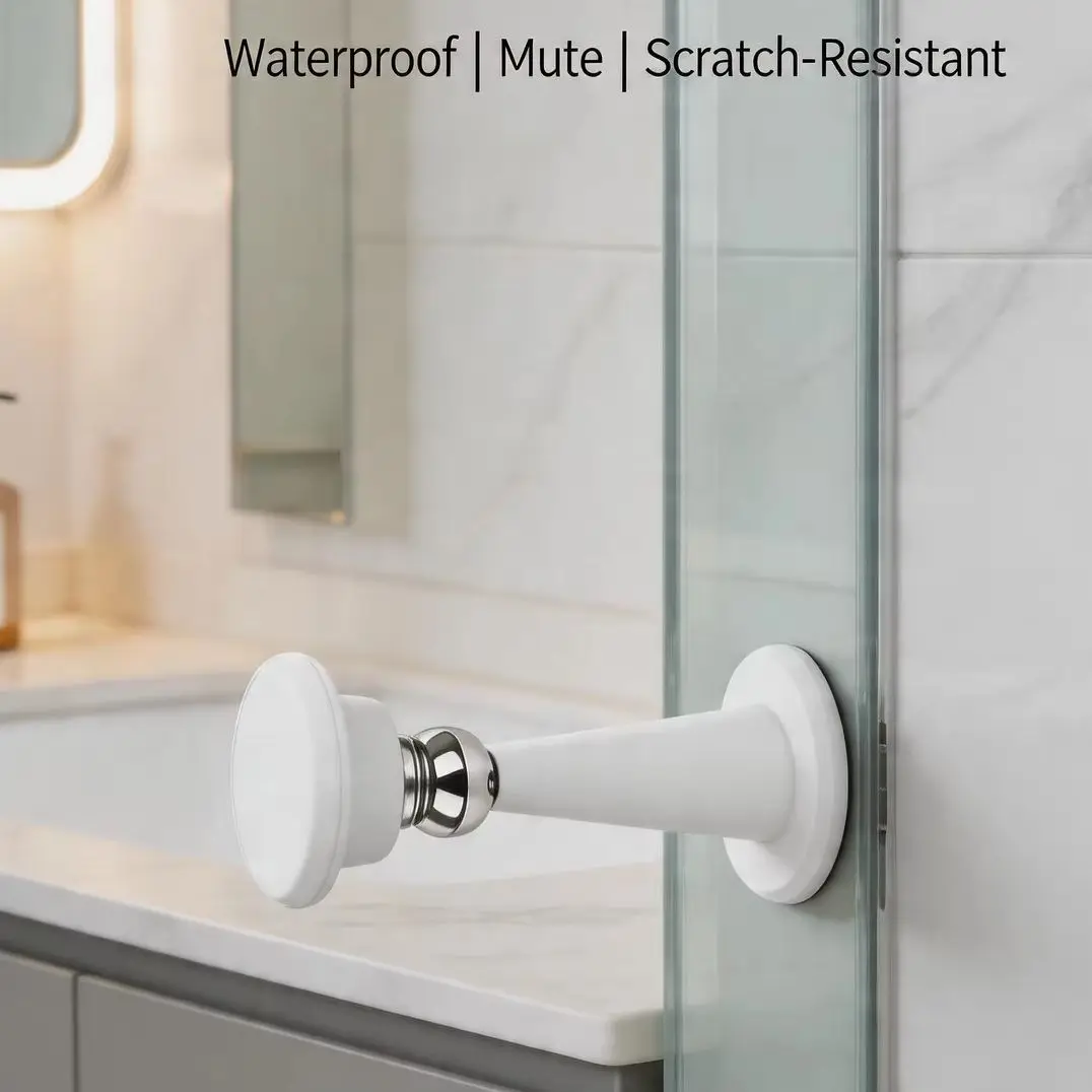 

Silicone No-Drill Door Stopper Anti-Collision Floor Stopper with Strong Suction for Bedroom Wall Protection Home Use