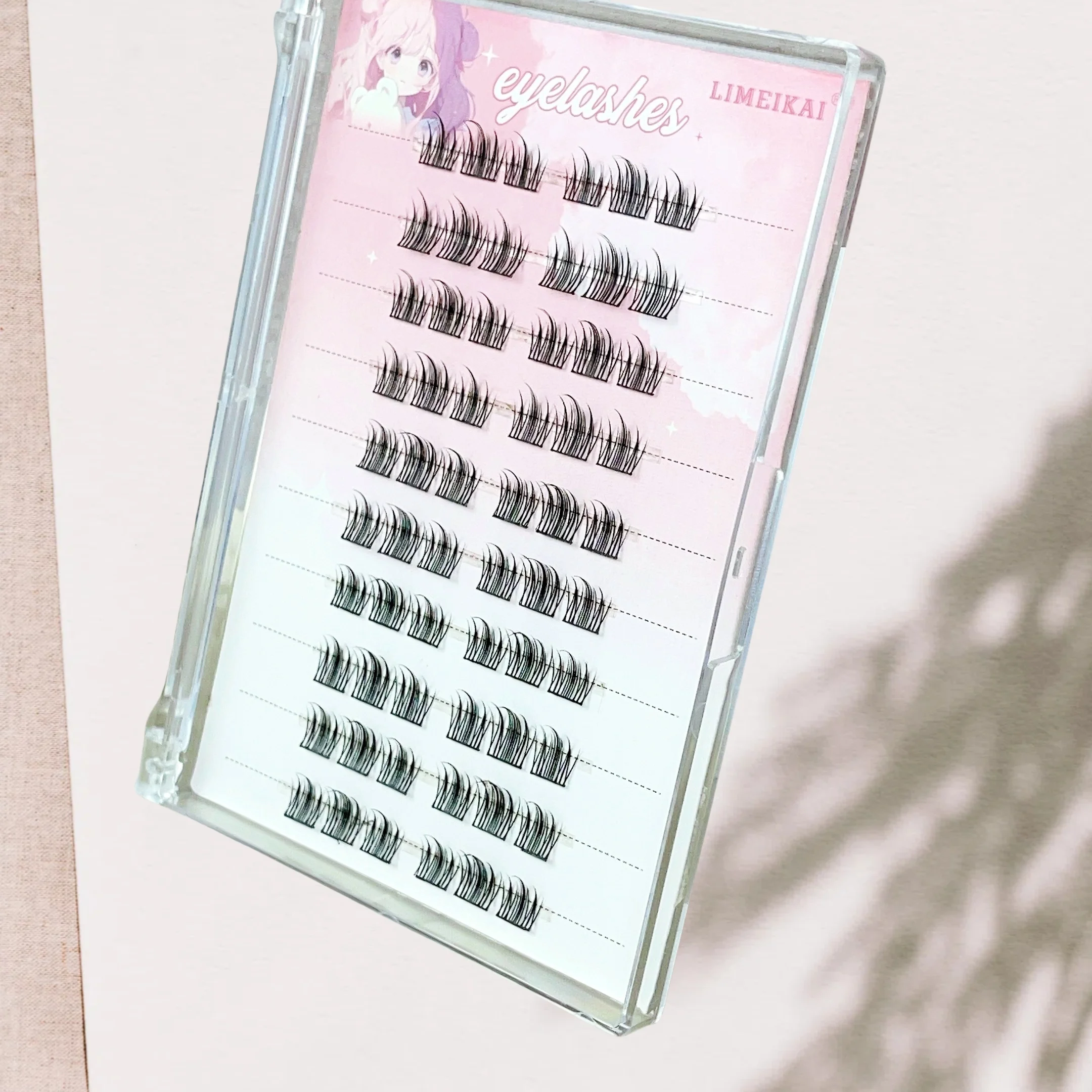 60 peças de cílios postiços naturais sem cola - Bulu Mata Palsu, estilo de chicote realista