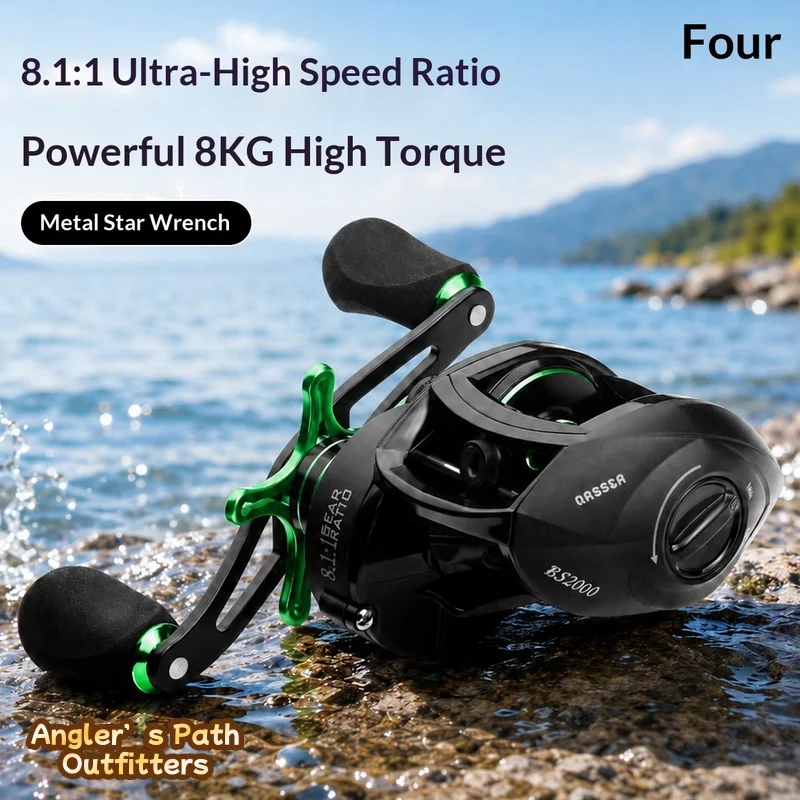 Chiren Baitcasting Reel 8 1 To 1 High Speed Ratio Anti Backlash Magnetic Brake Long Casting Saltwater Fishing Tackle