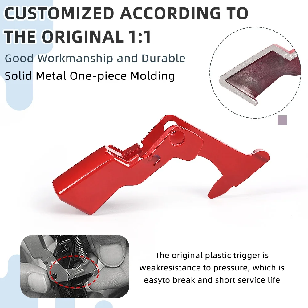 Upgraded Metal Trigger Button for Dyson V10 V11 SV12 SV14, Heavy Duty Switch Replacement Part with T8 Torx Screwdriver Kit