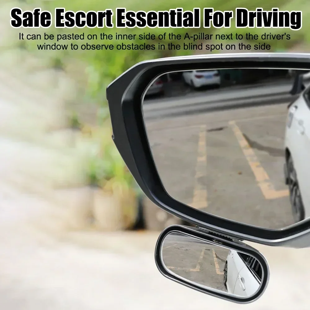 

Car Rearview Mirror Blind Spot Mirror 360 Degree Adjustment High-definition Small Mirror Reverse Rearview Mirror Auxiliary Mirro
