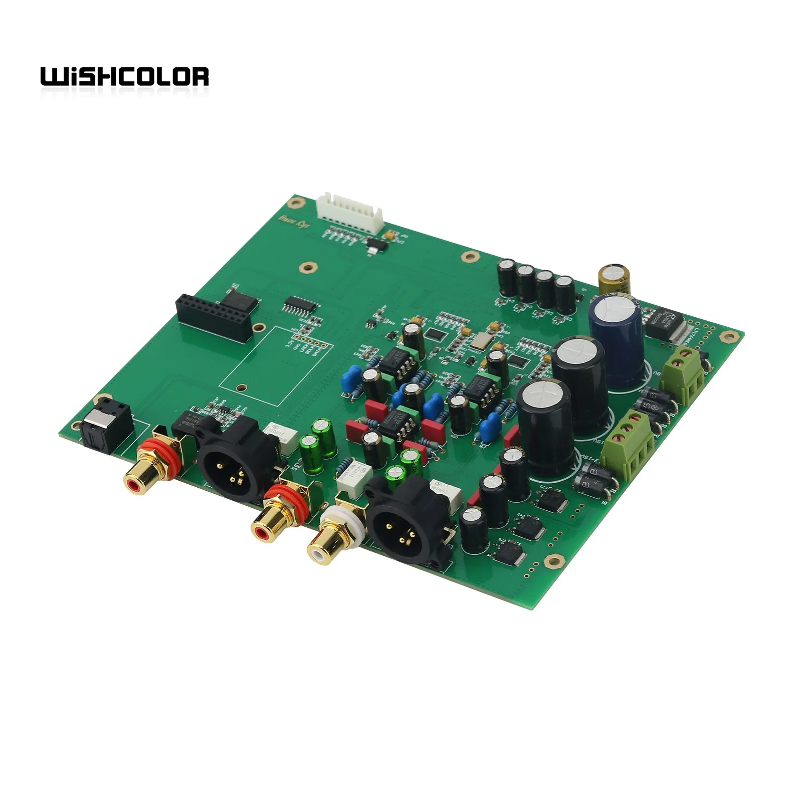 Wishcolor Common/Tuning-versie Dual ES9038Q2M DAC Audio Decoder HiFi Coaxiale PCM384K DSD128 Decoder Board Kit met TFT-scherm