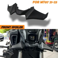 Accesorios para motocicleta, alerón delantero desnudo negro, Kit de alas aerodinámicas, alerón para YAMAHA MT 07 2021 2022 2023