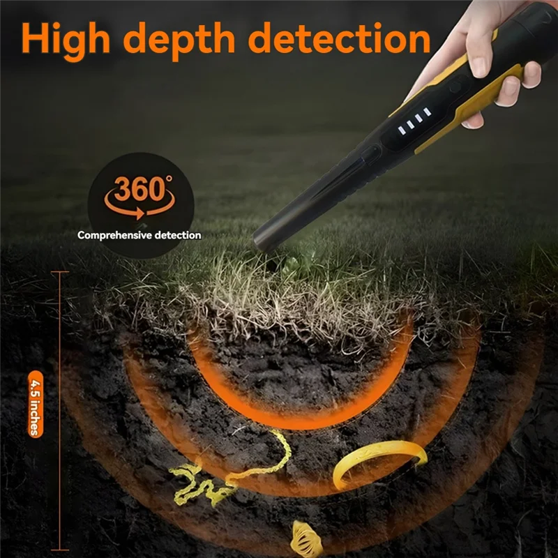 Y43A-Metal Detector High-Precision Hand-Held Positioning Rod Outdoor Detector Waterproof Underground Treasure Hunter