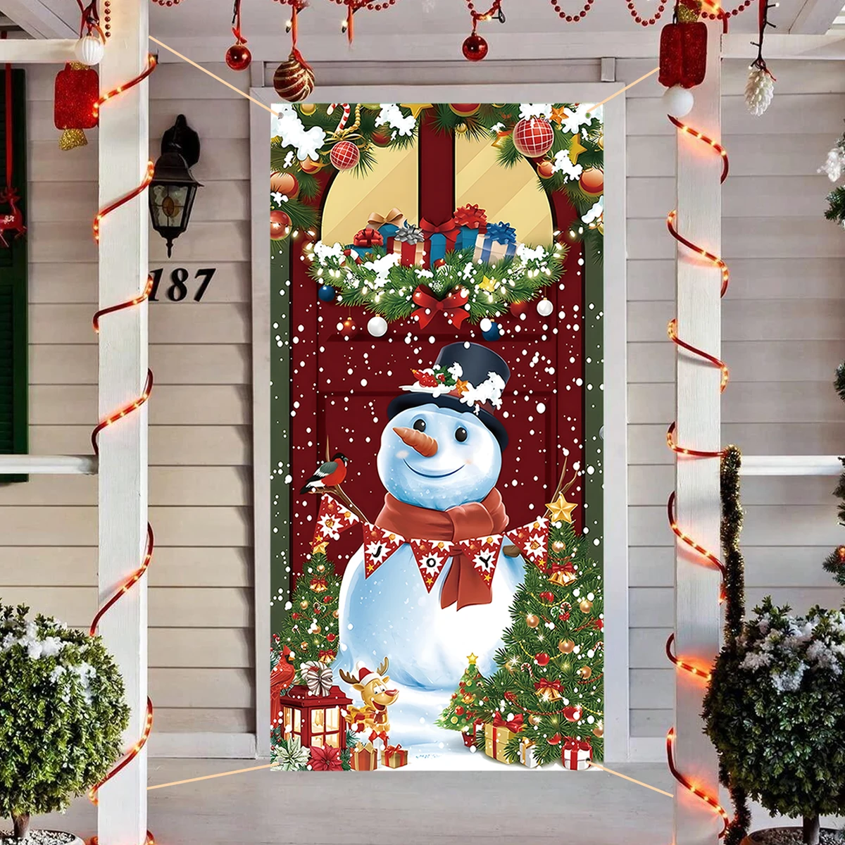 Bonhomme de Neige à Sensation Verticale pour Noël, Porte d'Arbre, Pendentif, Joyeux Noël, Décoration pour la Maison, Nouvel An 2024, 2025