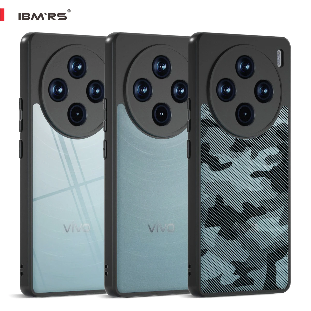 

for Vivo X100 Pro/X100s Pro Case Camo Military Shockproof Protective Cover Hybrid Hard PC Back with Lanyard Hole
