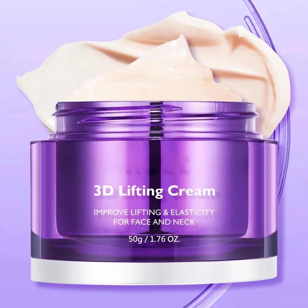 3D Lifting Cream 50g, Face and Neck Firming Moisturizer, Improve Skin Elasticity Hydrating Daily Care