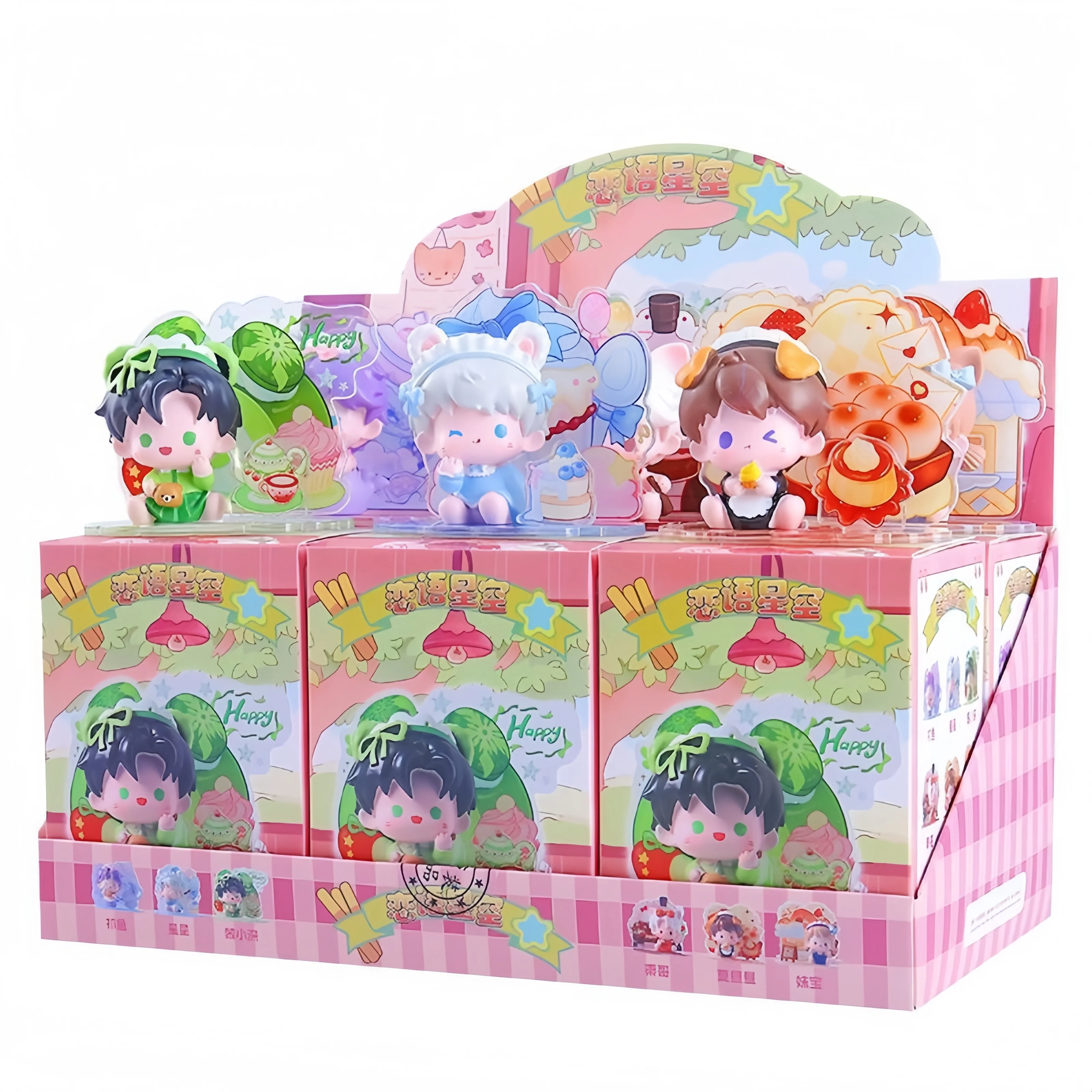 

В наличии Любовь и Глубокий космос Аниме Слепая коробка Мультяшная фигурка Модель Настольный орнамент Сюрприз Подарки на день рождения Игрушка