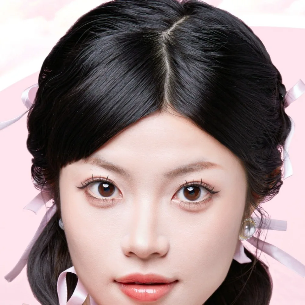 Pestañas postizas de girasol 3D, sin tallos, sin pegamento, Color marrón, sin pegamento, pestañas postizas, maquillaje desnudo rizado natural