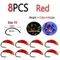 8pcs Red