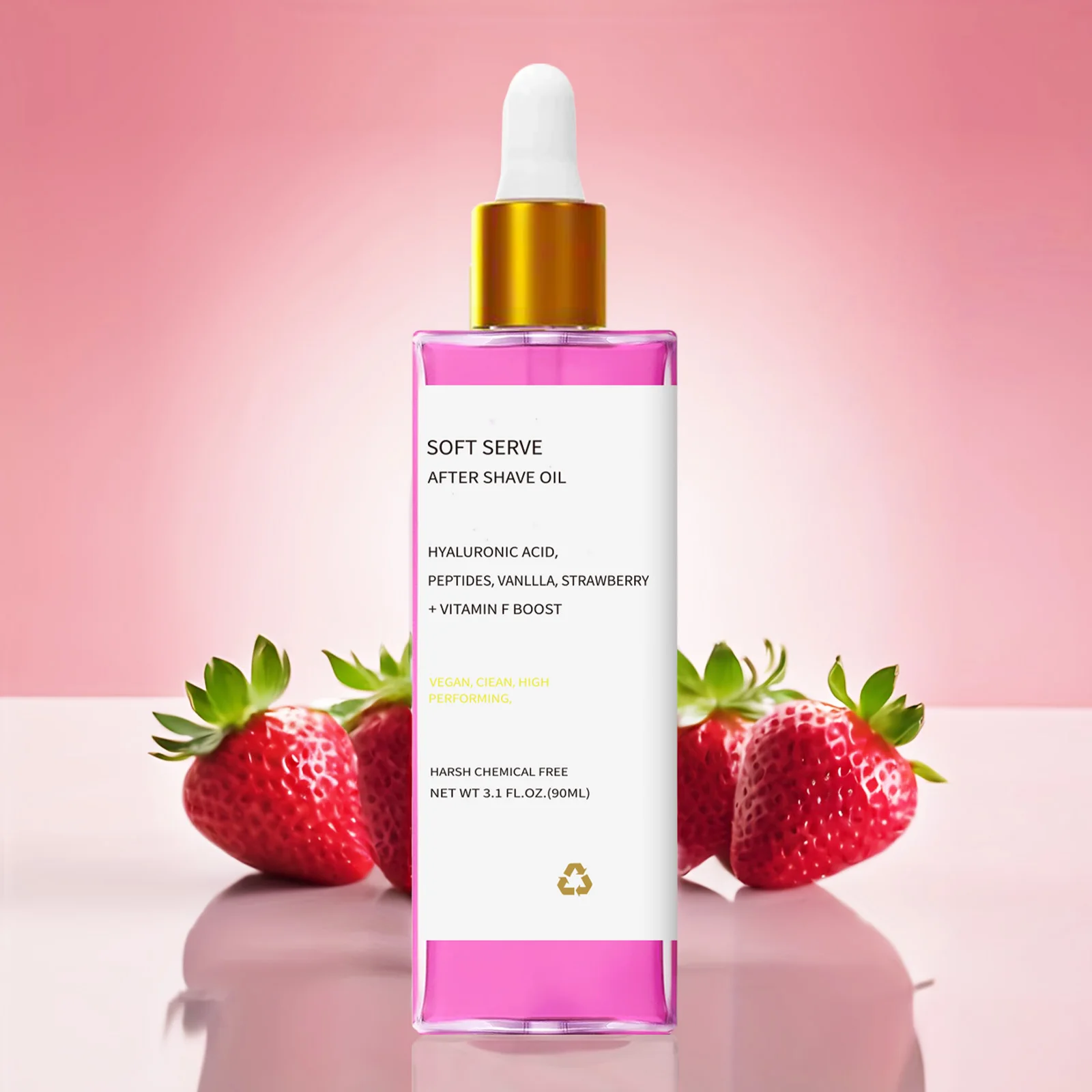 2/1pcs Hair After Shave Essential Oil Strawberry Flavored Care Effectively Soothes Skin Moisturizes Smooths Easy Use Daily 90ML