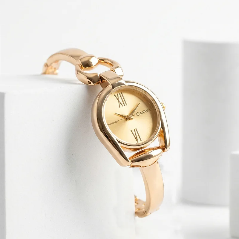 Vintage Women's Quartz Watch Female Wristwatches High End Fine Steel Strap Niche Fashion Ladies Decor Wristwatch For Daily Wear