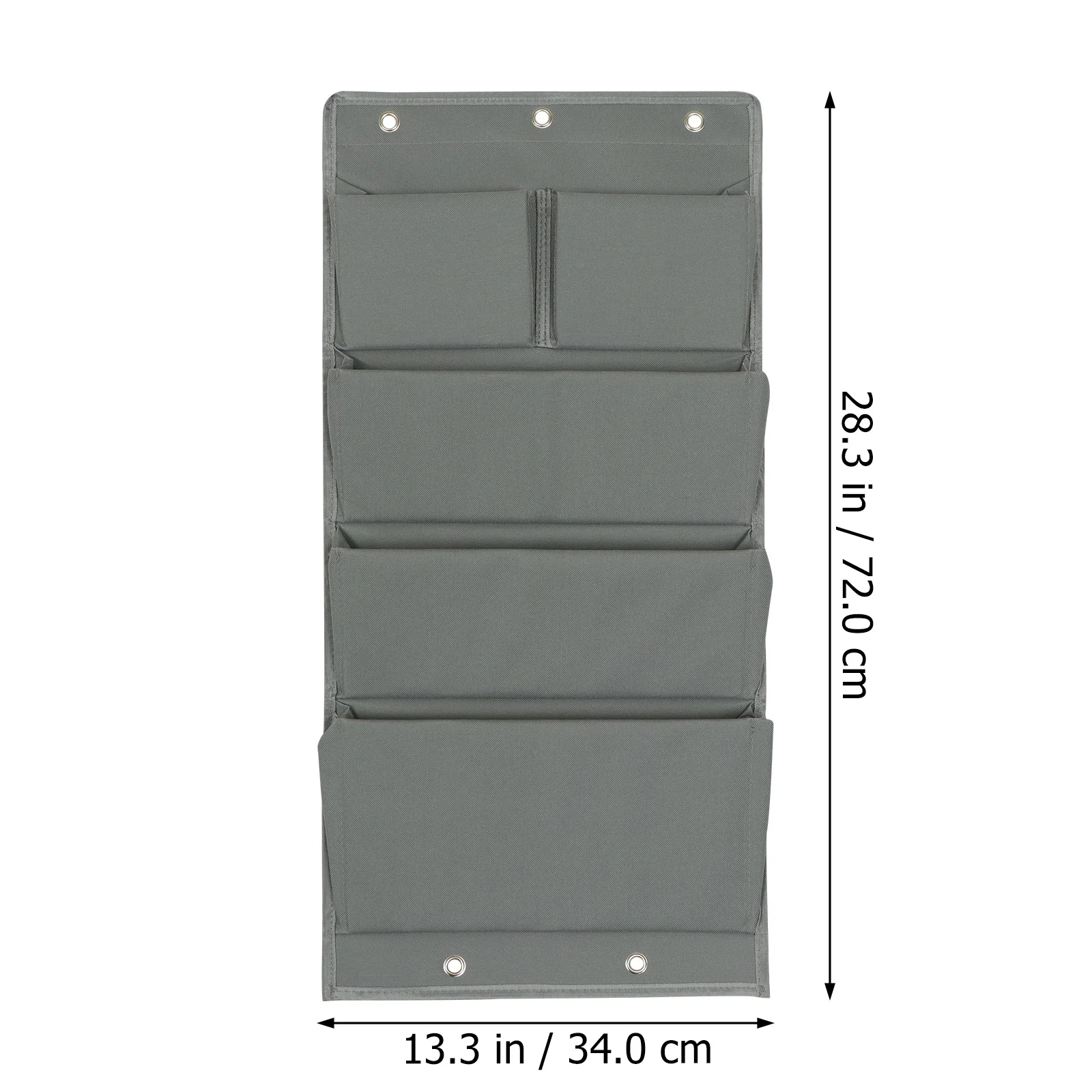 

Door Storage Bag 5 Pockets Oxford Fabric Multifunctional Compartments Organizer for Sundries Hanging Door Holder