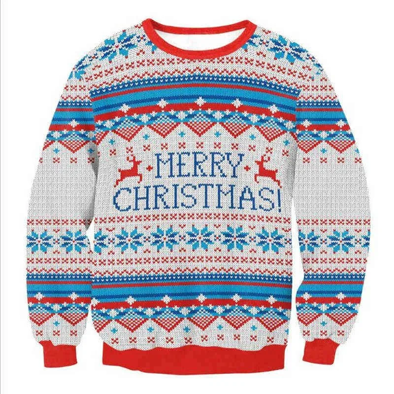 Ugly Christmas Sweater Kids 3D Novelty Printed Funny Christmas Sweatshirt Men Women Autumn Holiday Party Xmas Loose Hoodie