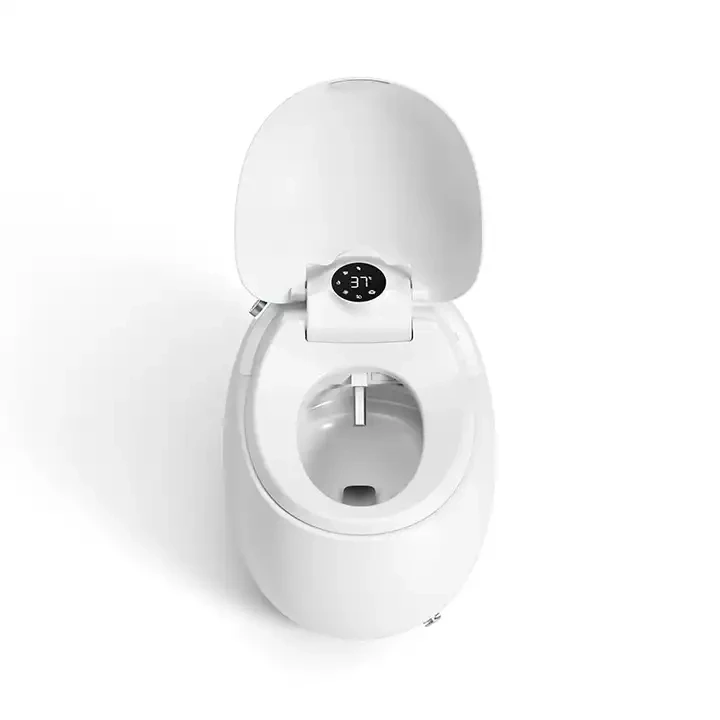 2023 NEW Release Sanitary Ware Bath Set One Piece Smart Wc Egg Shape Auto Intelligent Toilet With Woman Bidet Automatic Flush