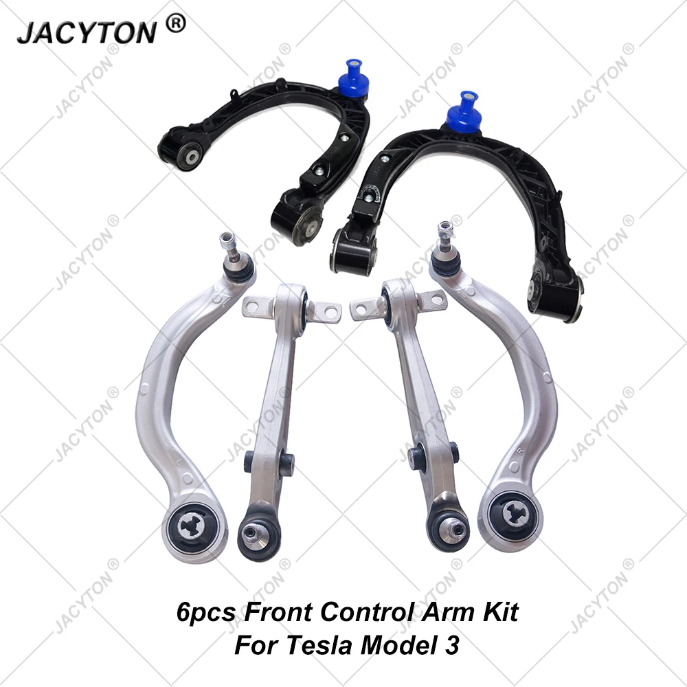 JACYTON Kit de brazo de control frontal de 6 piezas para Tesla modelo 3 5YJ3 1044321 -00-G 1044326 -00-G 1044354 -00-A 1044359 -00-A 1044341 -00-D