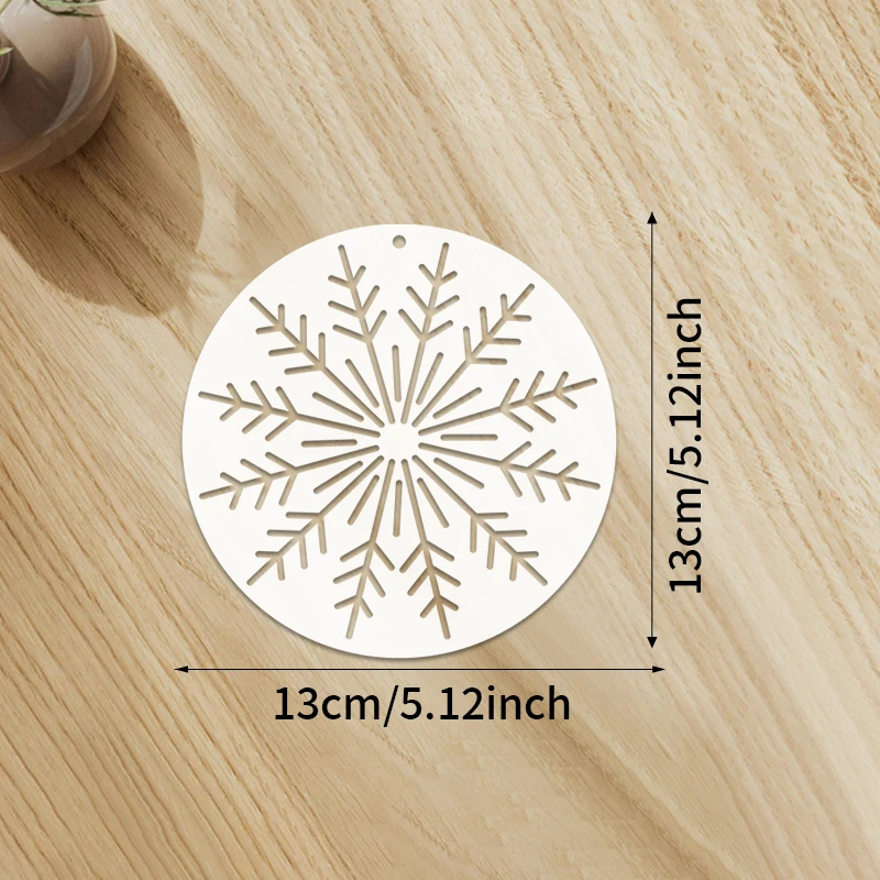 6pcs Sashiko Snowflake Embroidery Template Set