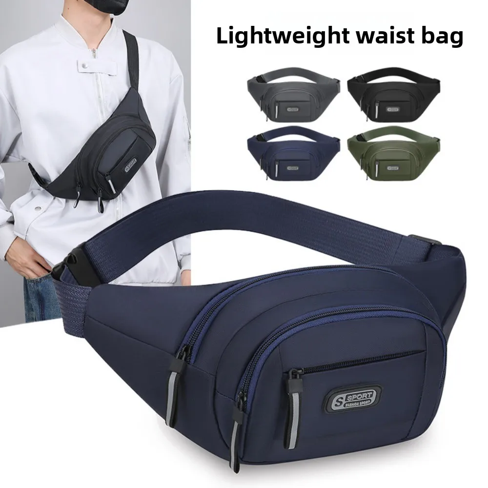 

Multi-layer Storage Mobile Waist Bag Wear-resistant Adjustable Strap Men Chest Bag Multi Functional Large Capacity