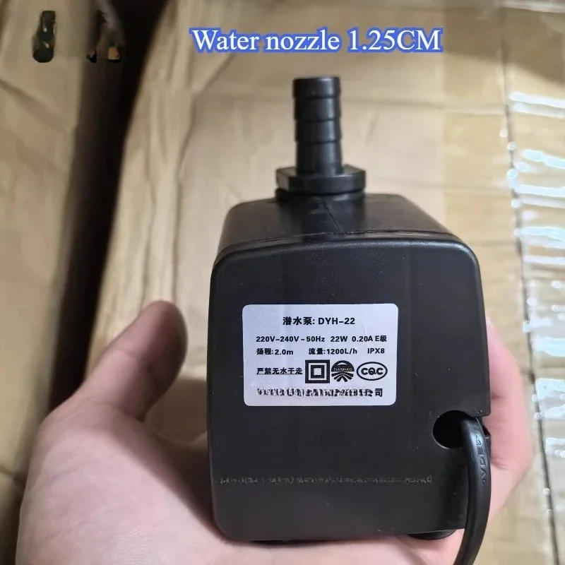 DYH-22 Submersible Pump Cold Fan Water Pump 220V Universal Type 22W H2.0M 1200L/h 50Hz Air Conditioning Fan Submersible Pump