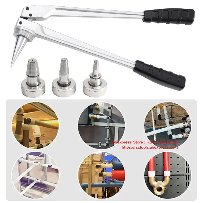 Uponor PEXパイプチューブエキスパンダー 1/2インチ、3/4インチ、1インチ ProPEX拡張ツールキット（水道およびラジエーター接続用）