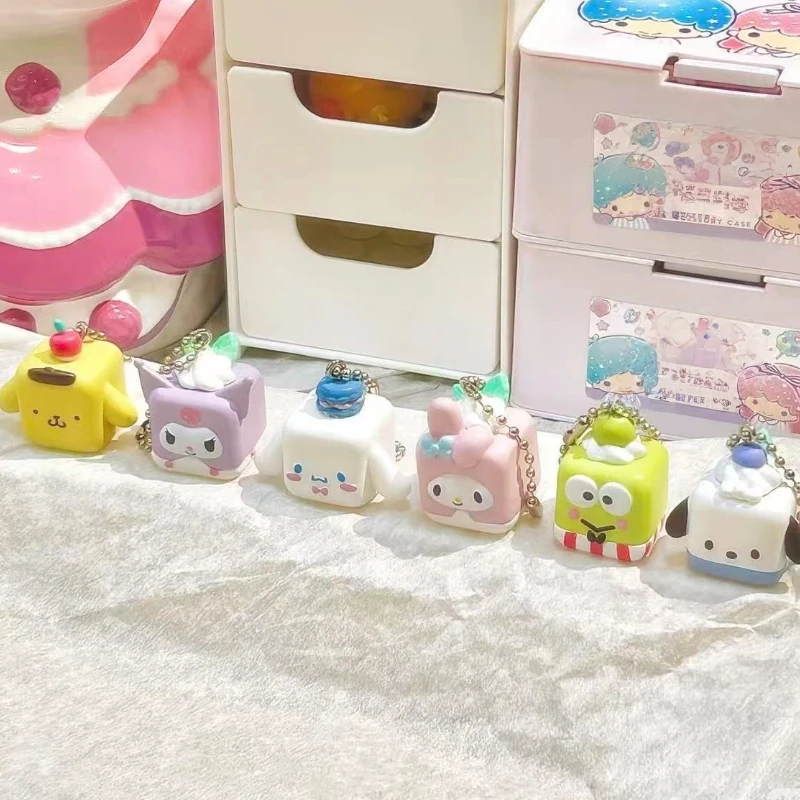 

Kuromi Pochacco Cinnamoroll Block Pendant Series Blind Box Kawai Angel Anime Action Figure Trendy Toys Holiday Gifts For Girls