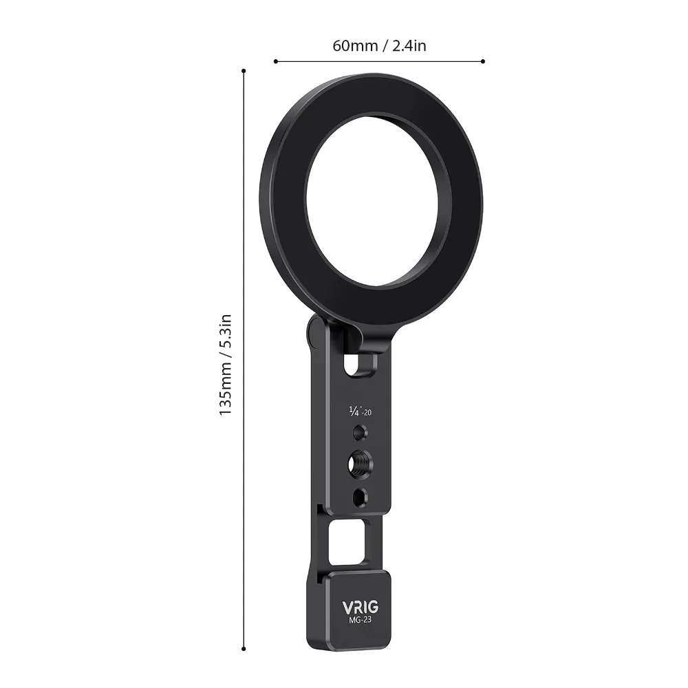 Uchwyt magnetyczny na telefon, składany, mocowany do statywu, uchwyt magnetyczny na biurko, zamiennik dla iPhone 16/15/14/13/12 i telefonów Android