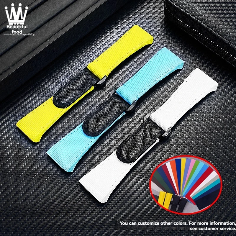 

Индивидуальный резиновый ремешок FKM для часов Franck Muller V45, ремешок из фторкаучука, ремешок V45 V32 V41, новый браслет серии